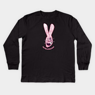 Bunny head Kids Long Sleeve T-Shirt